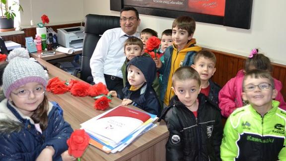 Şehit Öğretmen Neşe Alten Anaokulu öğrencileri Müdürlüğümüzü ziyaret etti.