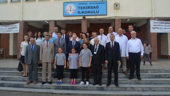Tekirdağ Valisi Sayın Mehmet CEYLAN, Tekirdağ İlkokulunu ziyaret etti