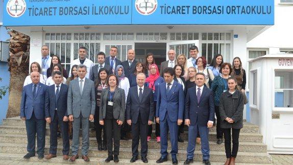 Tekirdağ Valisi Sayın Mehmet CEYLAN, Ticaret Borsası İlkokul-Ortaokulunu ziyaret etti