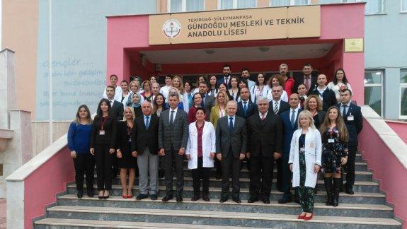 Tekirdağ Valisi Sayın Mehmet CEYLAN, Gündoğdu Mesleki ve Teknik Anadolu Lisesini ziyaret etti.