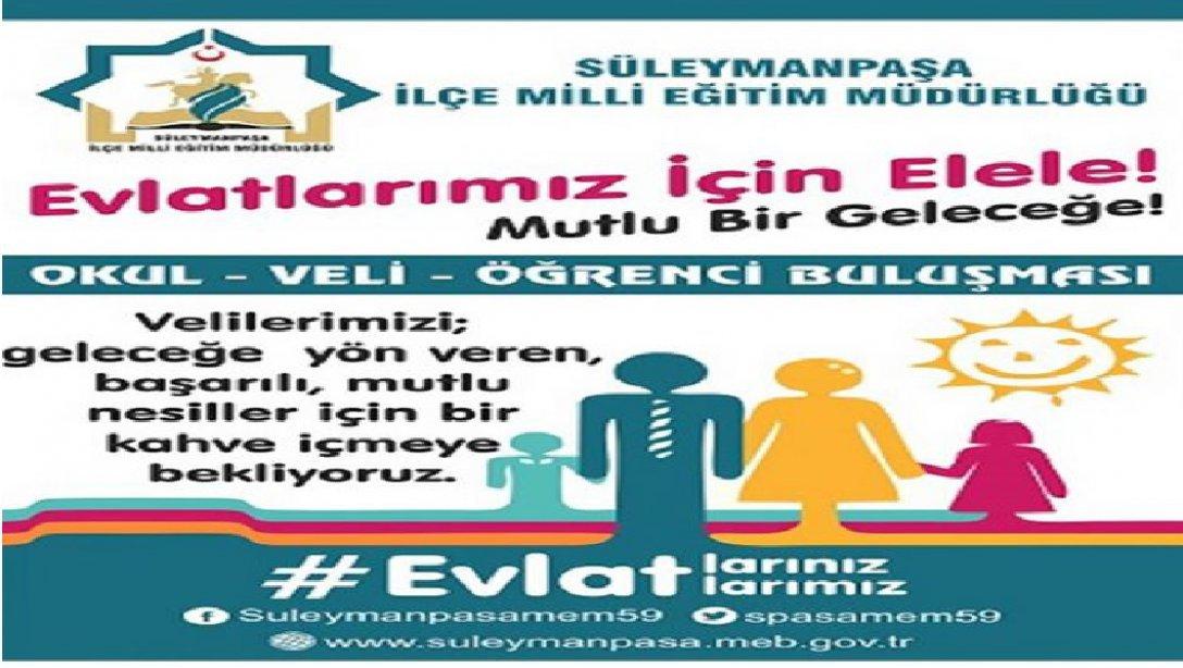 Süleymanpaşa "Evlatlarımız için El Ele Projesi" Nisan Ayı Değerlendirmesi