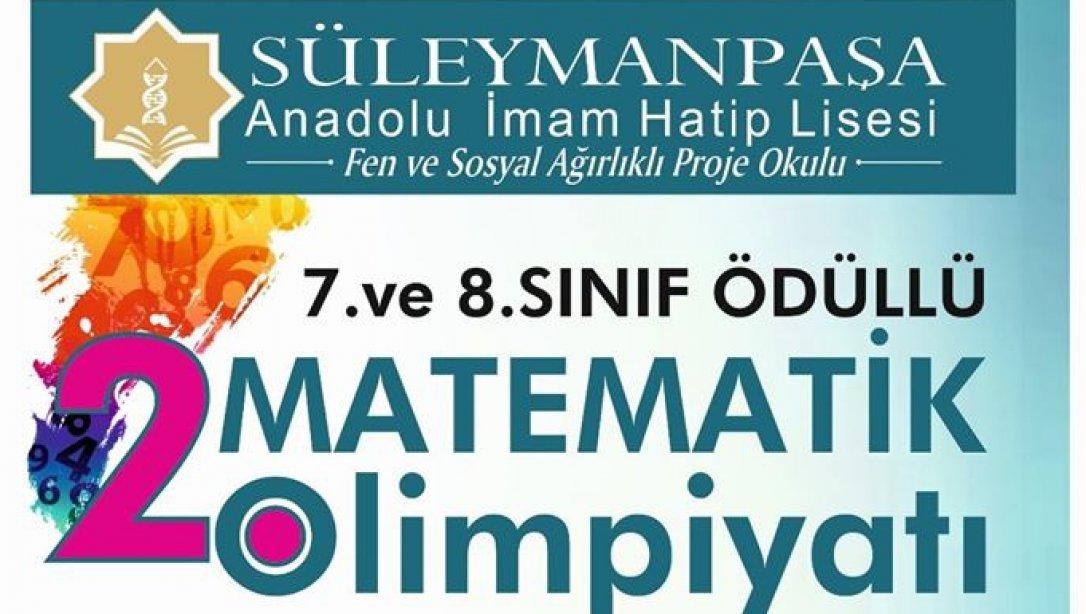 Süleymanpaşa Anadolu İmam Hatip Lisesi, 2.Matematik Olimpiyatı düzenliyor