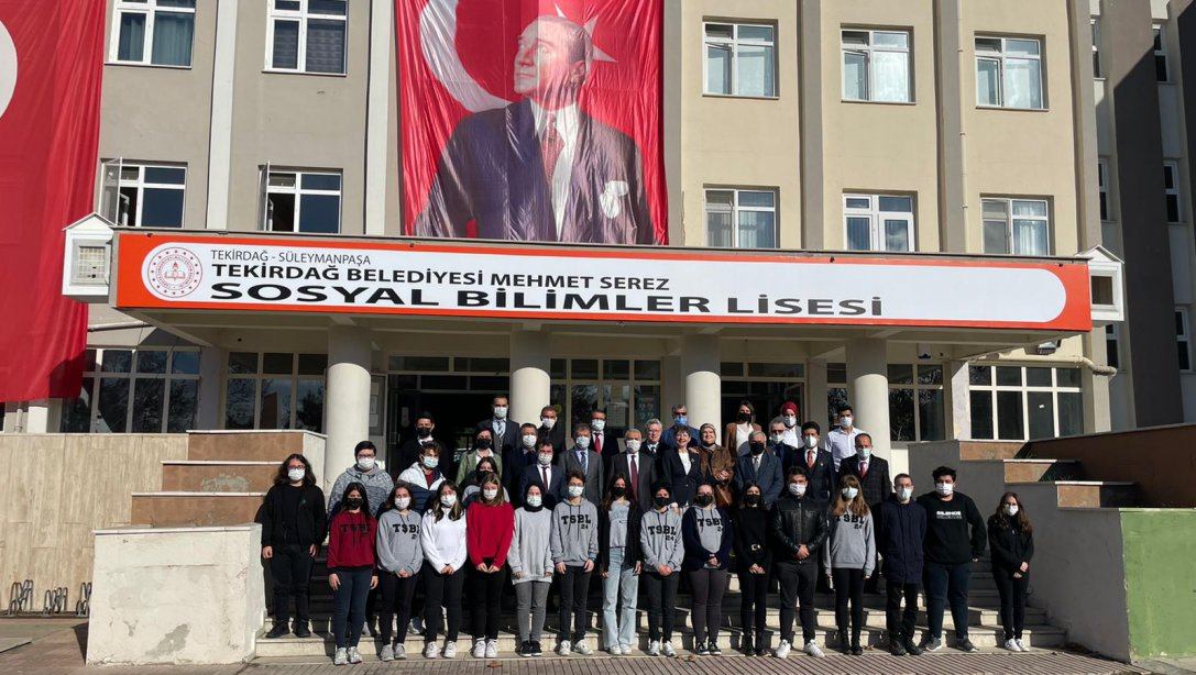 İlçemiz Tekirdağ Belediyesi Mehmet Serez Sosyal Bilimler Lisesi'nden İstiklal Marşı'mızın Kabulünün 100.Yılında Anlamlı Etkinlik