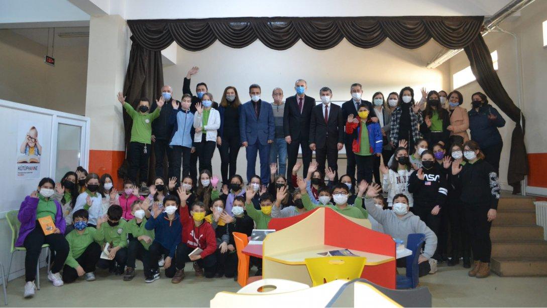 Kazandereli Memiş Pehlivan Ortaokulu Kütüphane Açılış Töreni Gerçekleştirildi