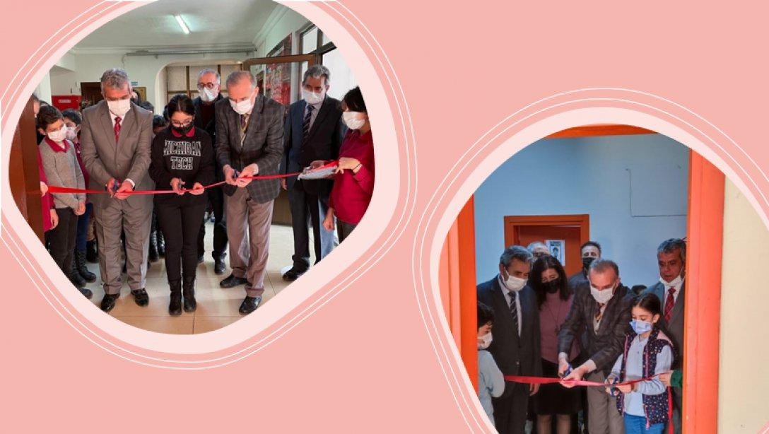 Kamil Korkmaz Zafer İlkokulu ve Kamil Korkmaz Zafer Ortaokulu Kütüphane Açılış Törenleri Gerçekleştirildi