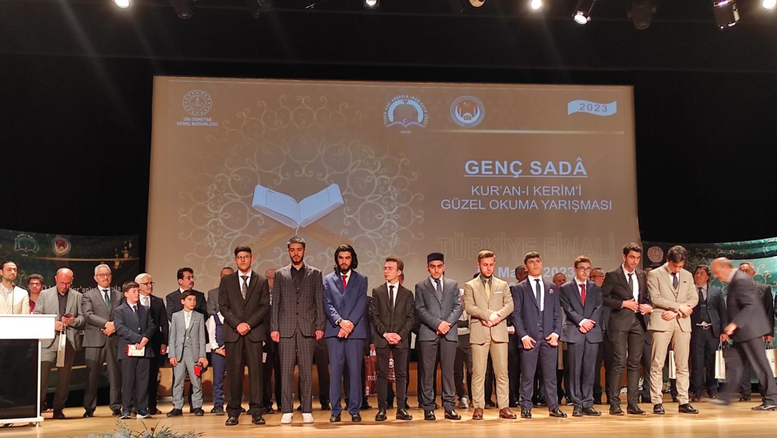 Tekirdağ Anadolu İmam Hatip Lisesi Öğrencisi Can Polat AKGÜL Genç Seda Kur'an-ı Kerim'i Güzel Okuma Yarışmasında Türkiye 2'ncisi oldu.