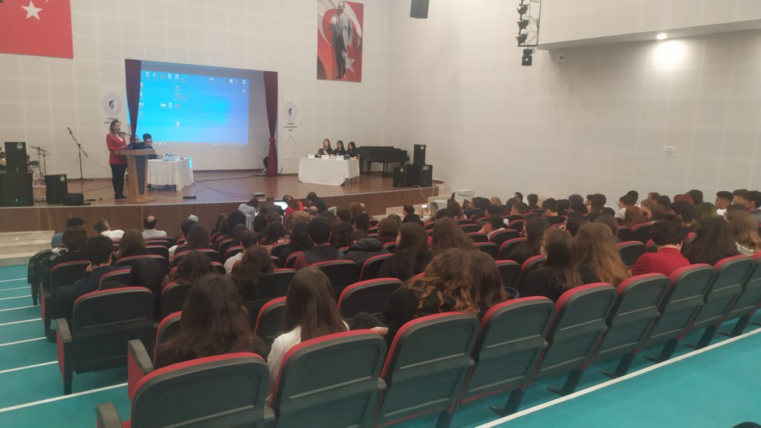 Yahya Kemal Beyatlı Güzel Sanatlar Lisesinde, Liseler Arası Münazara Yarışması İl Finali düzenlendi