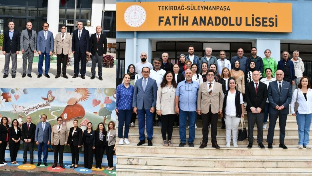 İl Millî Eğitim Müdürü Dr. Aziz Yeniyol Süleymanpaşa İlçesinde Okul Ziyaretlerinde Bulundu