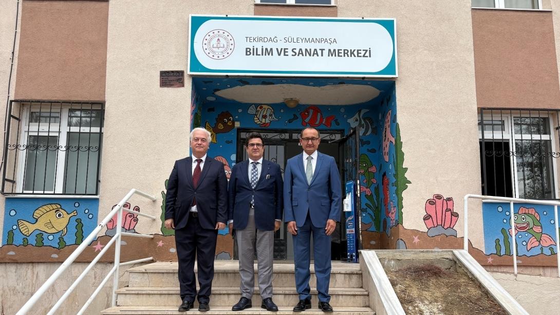 İl Millî Eğitim Müdürü Dr. Aziz Yeniyol Tekirdağ Bilim ve Sanat Merkezini Ziyaret Etti