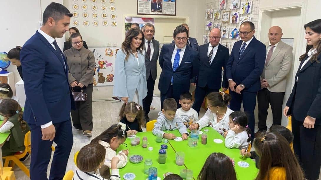 İl Millî Eğitim Müdürü Dr. Aziz Yeniyol, Şehit Öğretmen Neşe Alten Anaokulunda 